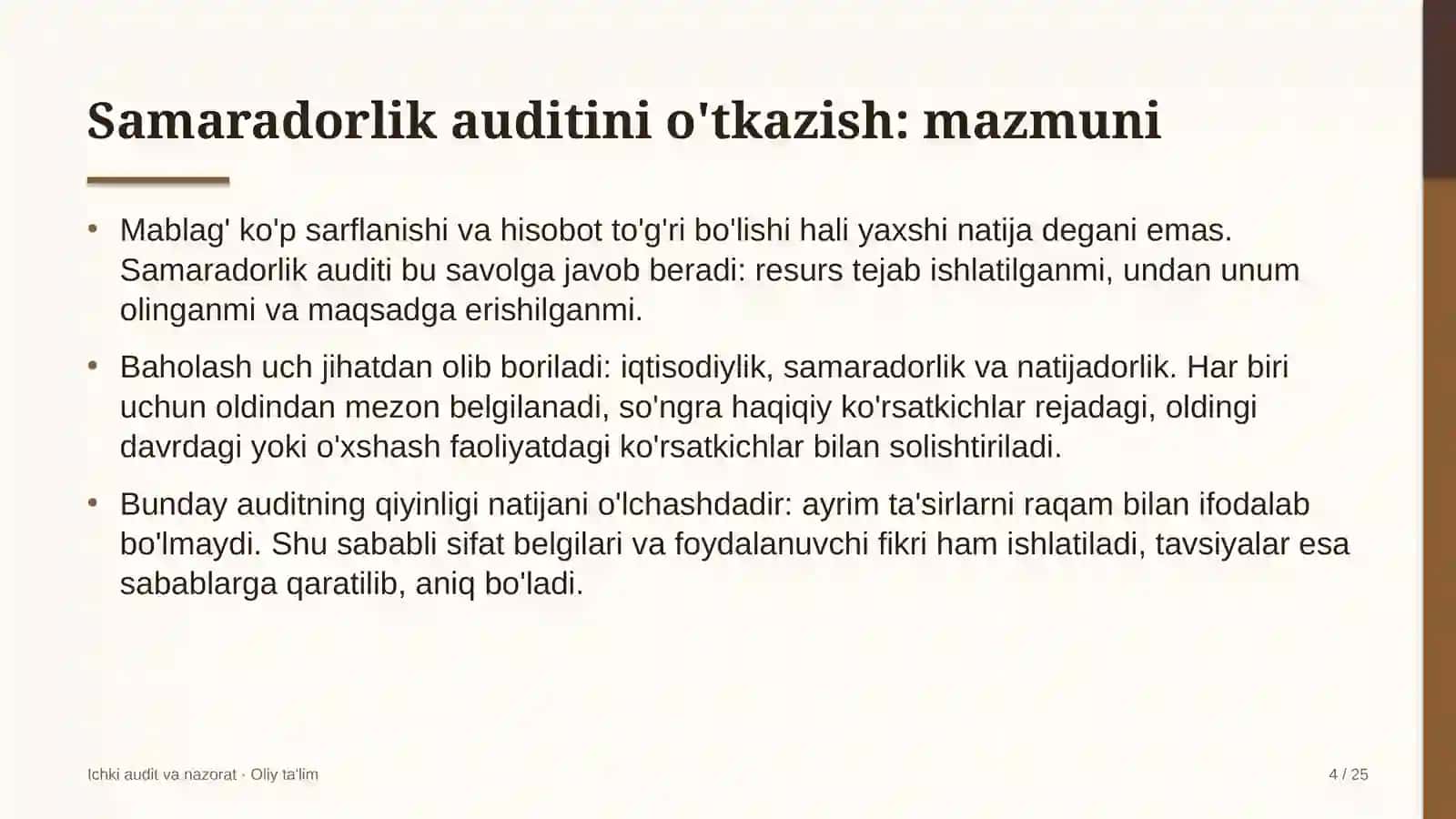 aeroportlarda samaradorlik auditini o'tkazish 6570 4