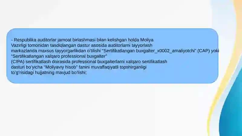Auditor malaka sertifikati 4