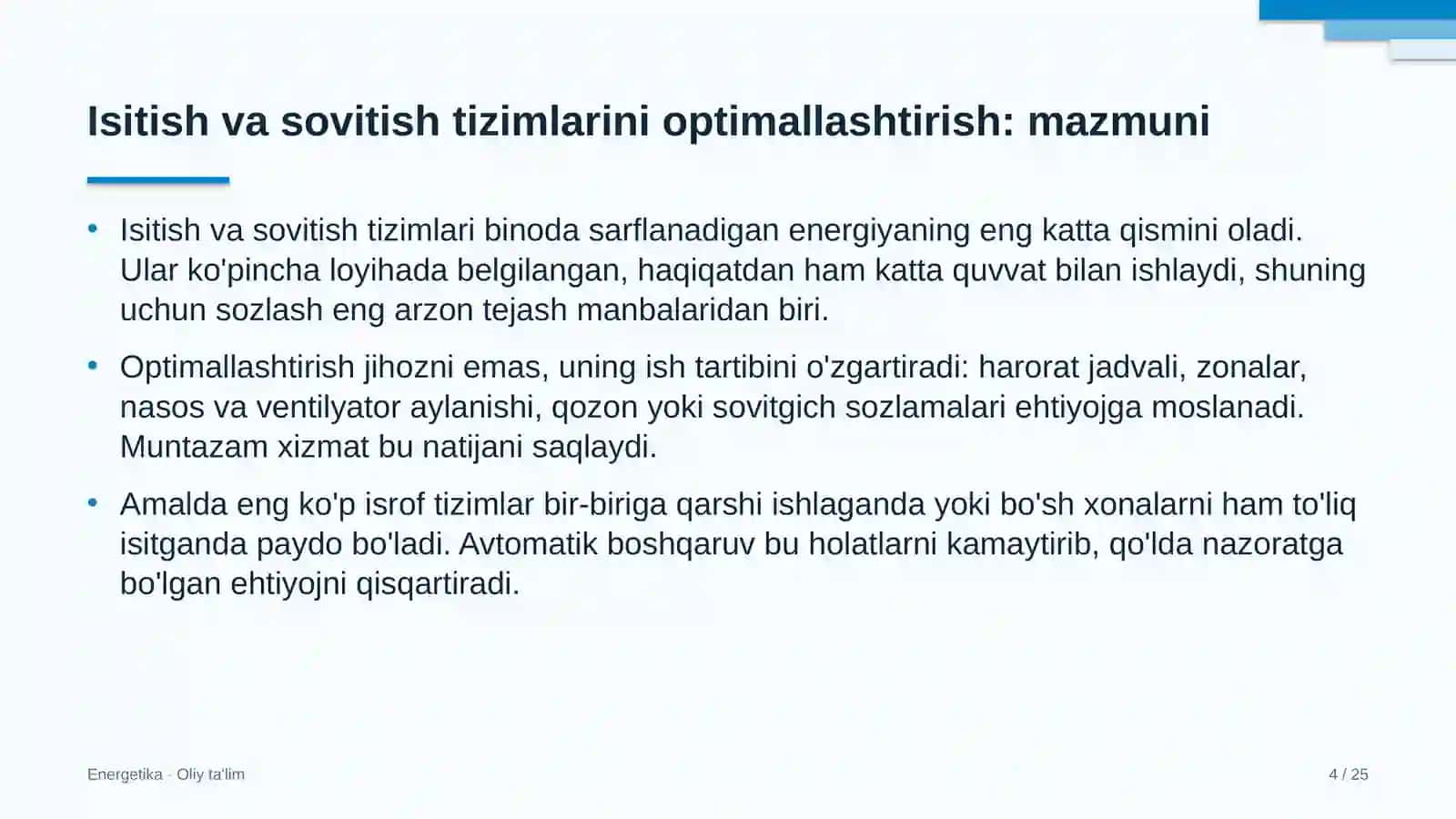 Akusherlik va ginekologiyada isitish va sovitish tizimlarini optimallashtirish 4