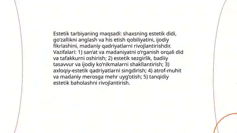 Estetik tarbiya 4