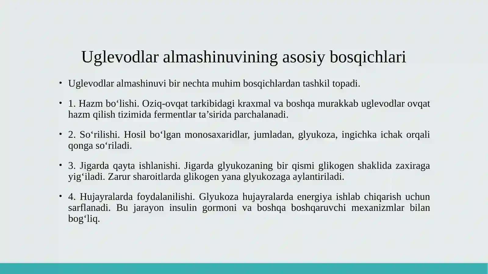 Uglevodlar almashinuvining buzilishlari 4