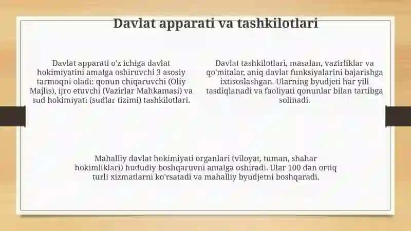 Davlat Mexanizmlari 4