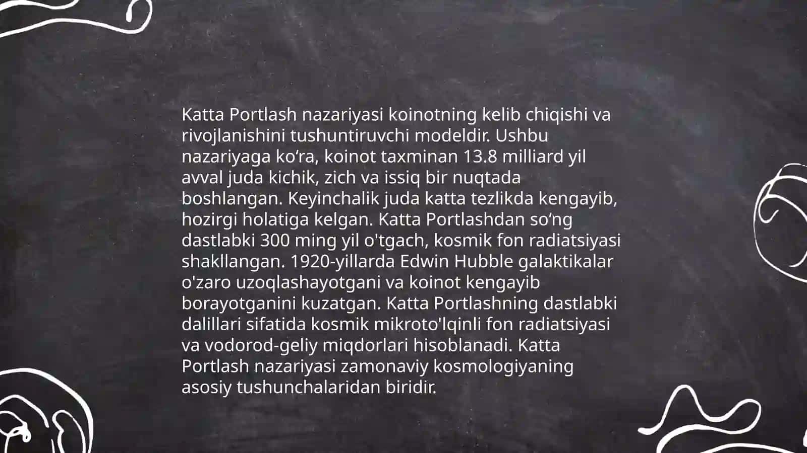 Elementar zarrachalarning paydo bo'lish tarixi 4
