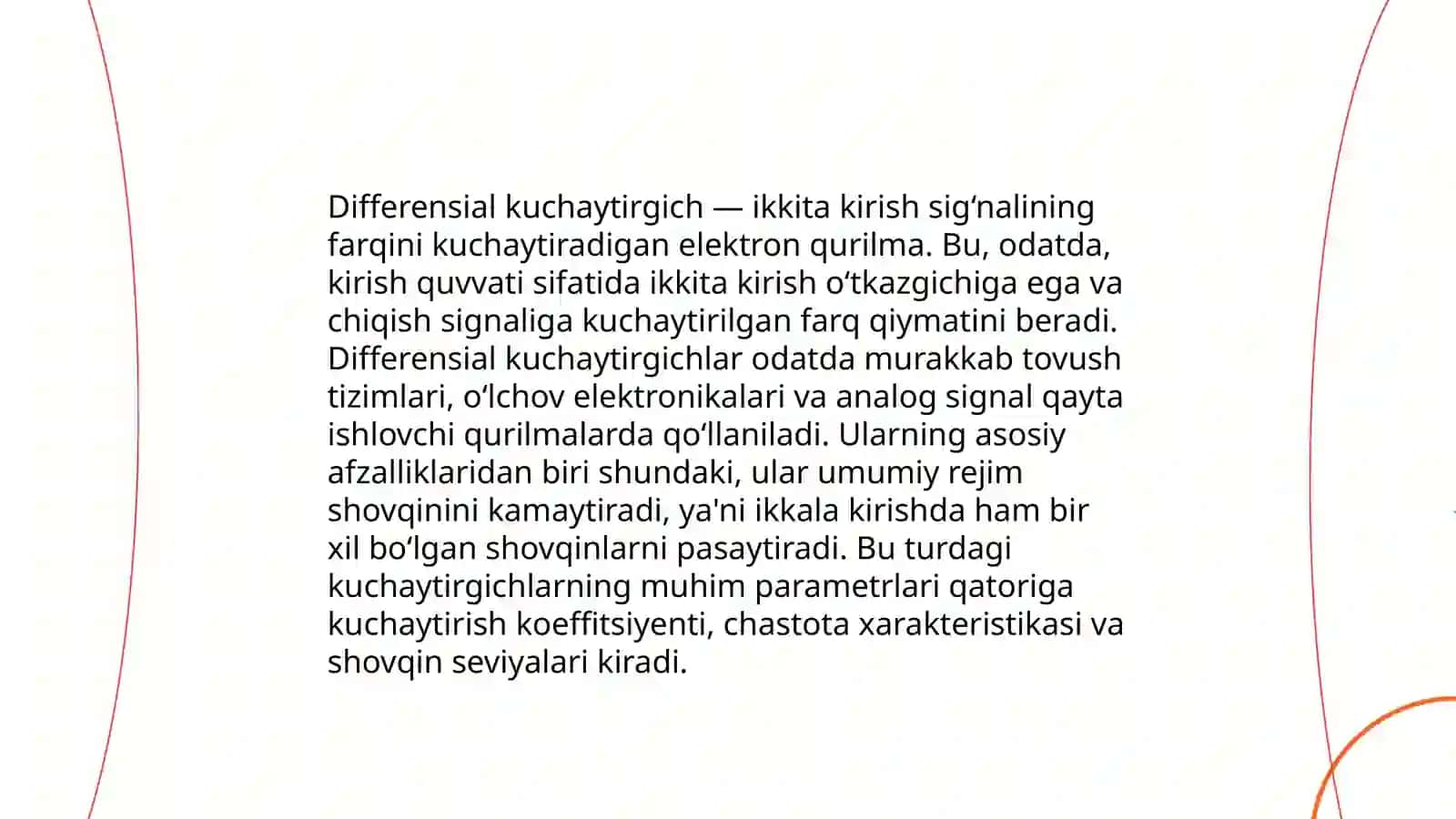 Differansial kuchaytirgichlar 4