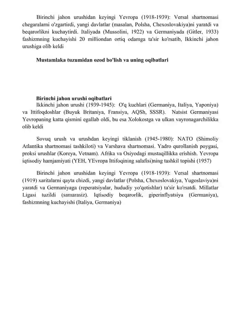 Yevropa mamlakatlarining tarixi 4