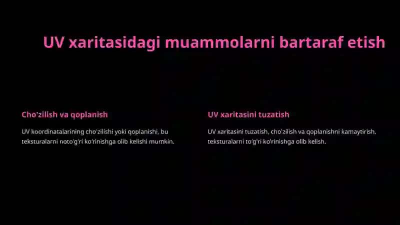 Teksturalarni UV xaritaga bog‘lash 4