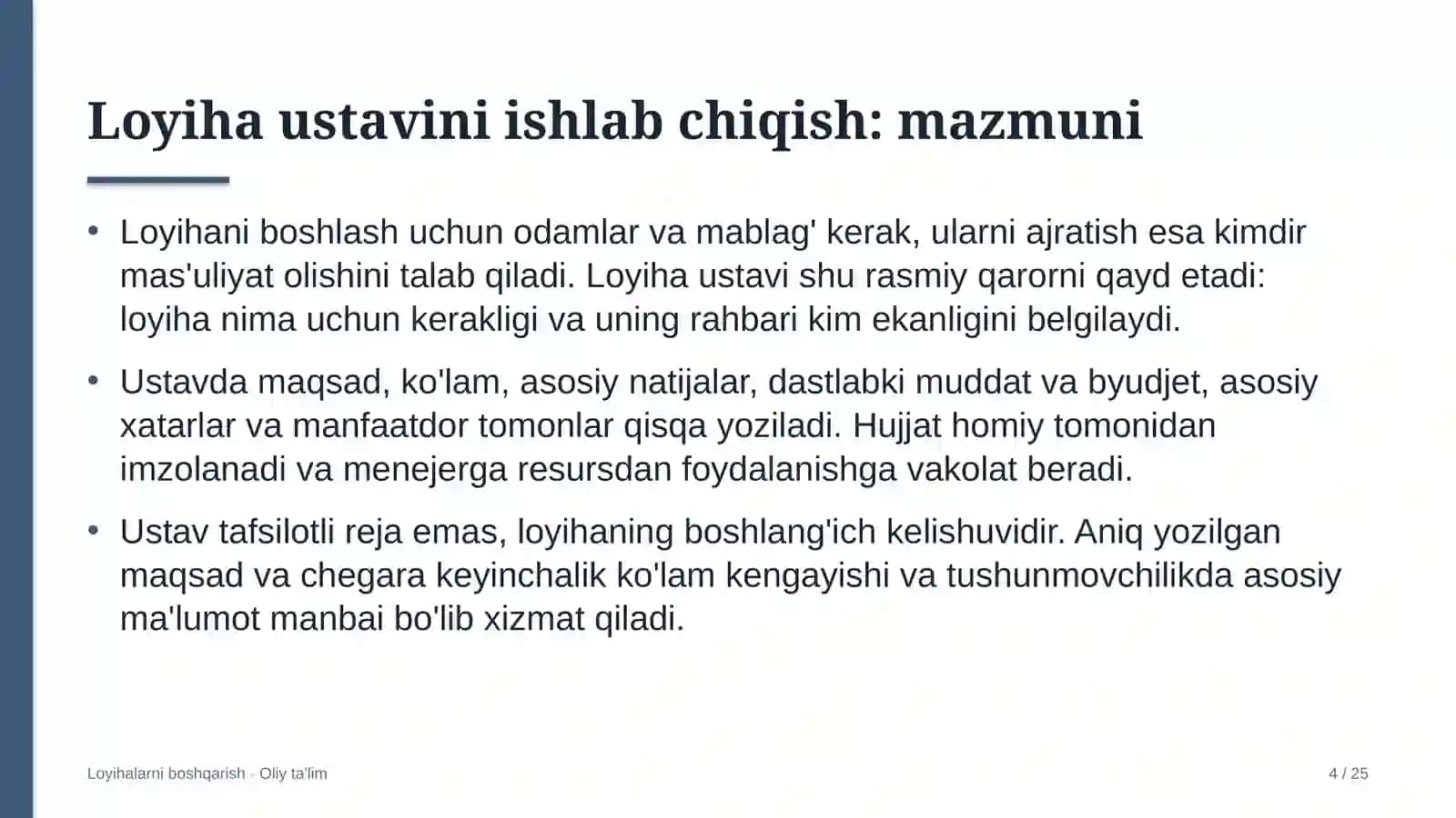 Aviakompaniyalarda loyiha ustavini ishlab chiqish 4