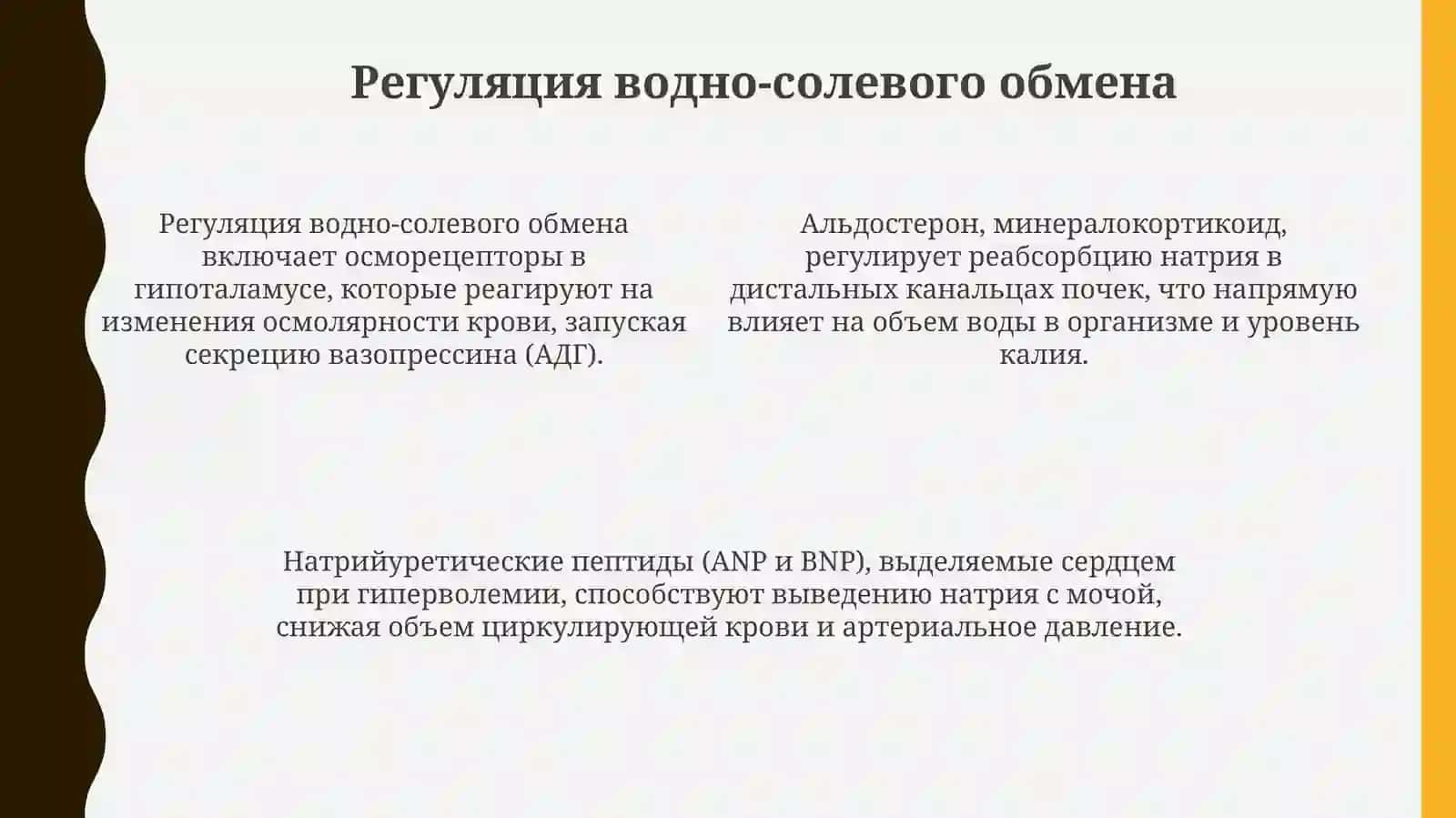Водно - солевой обмен 4