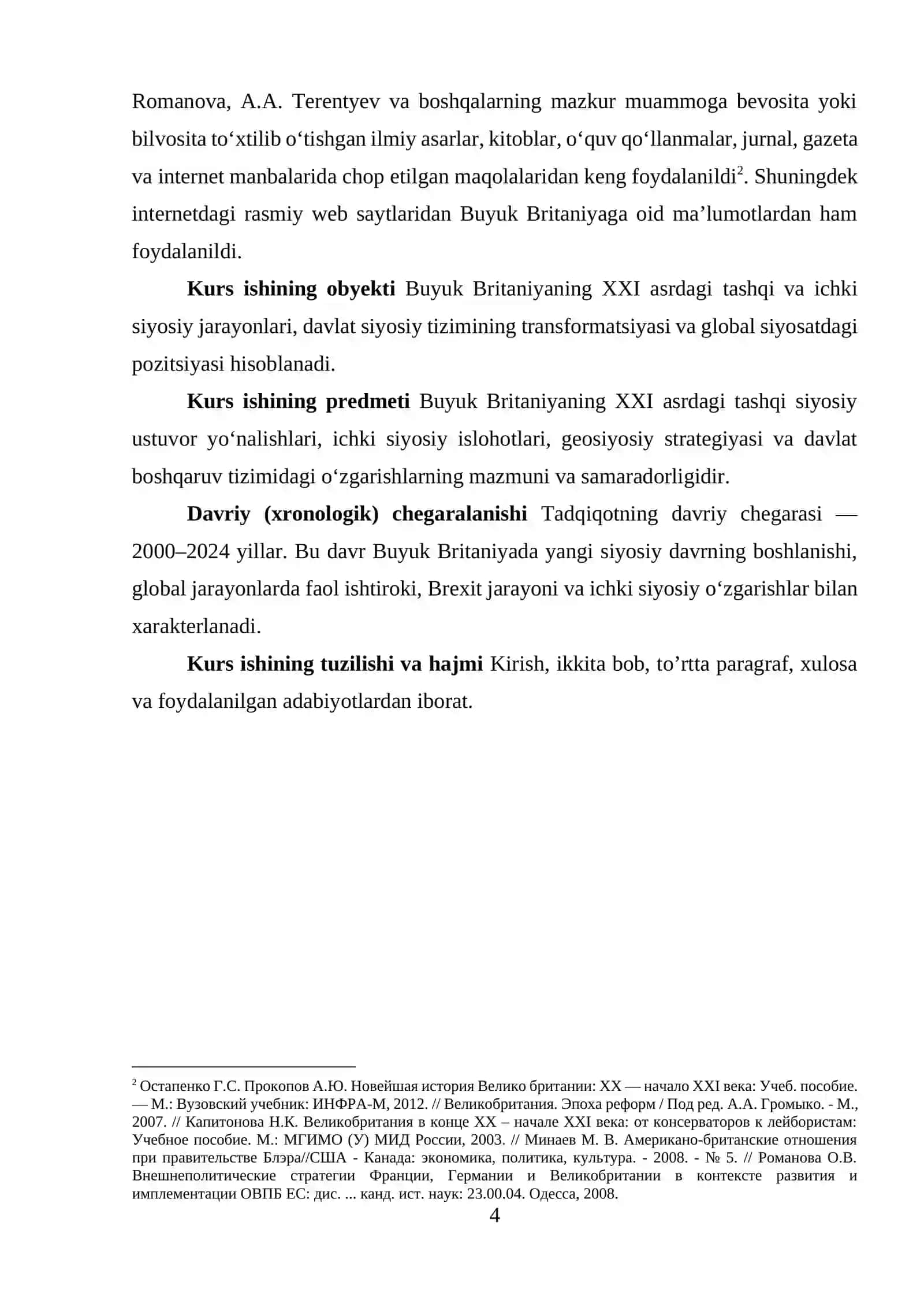 XXI asrda BUyuk britaniya kurs ishi 4