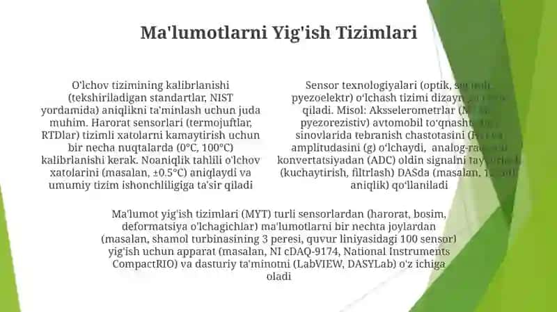 Datchiklar va oʻlchov sistemasi 4
