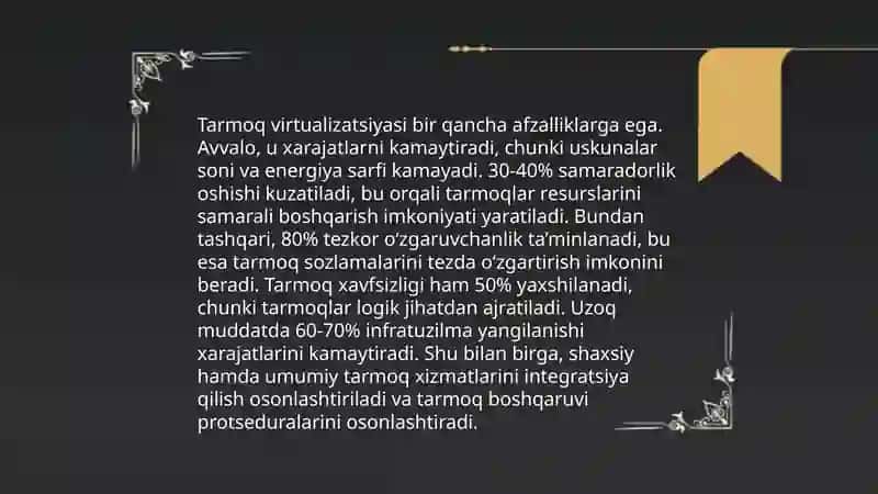 Virtual Tarmoqlar (VT) asoslari 4