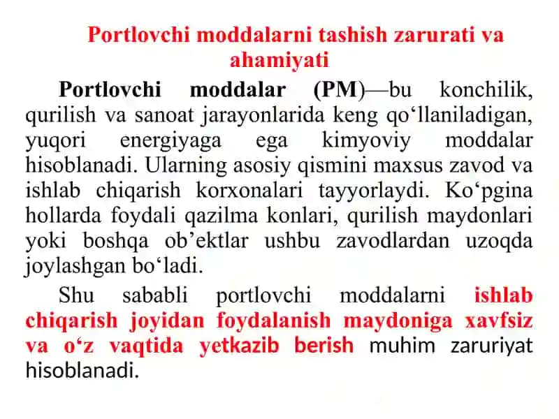 Portlovchi moddani tashish 4