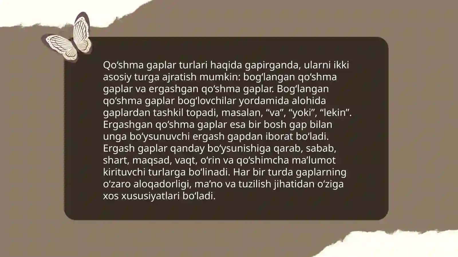 Qoʻshma gaplar haqida taqdimot 4