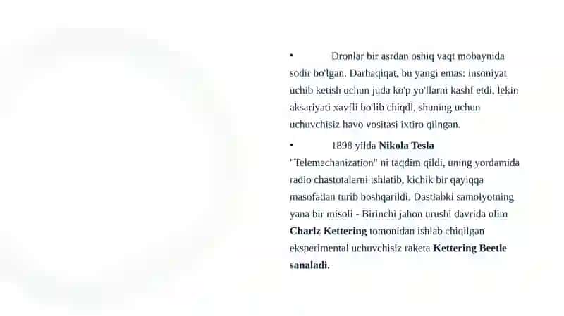 Dronlarni kelib chiqish tarixi 4