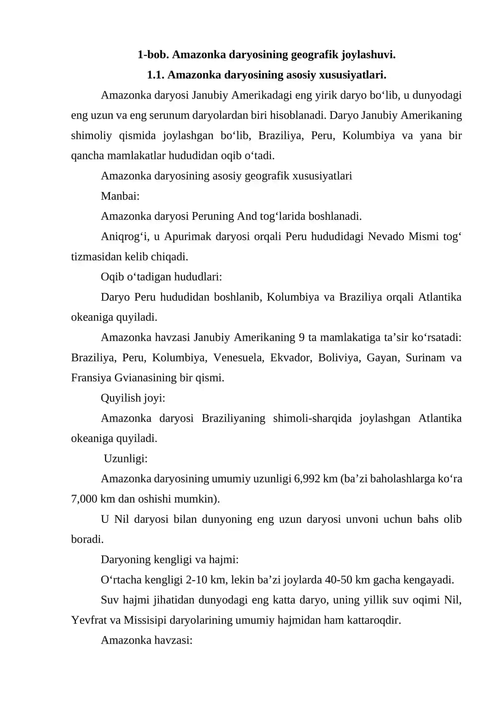 Amazonka daryosi 4