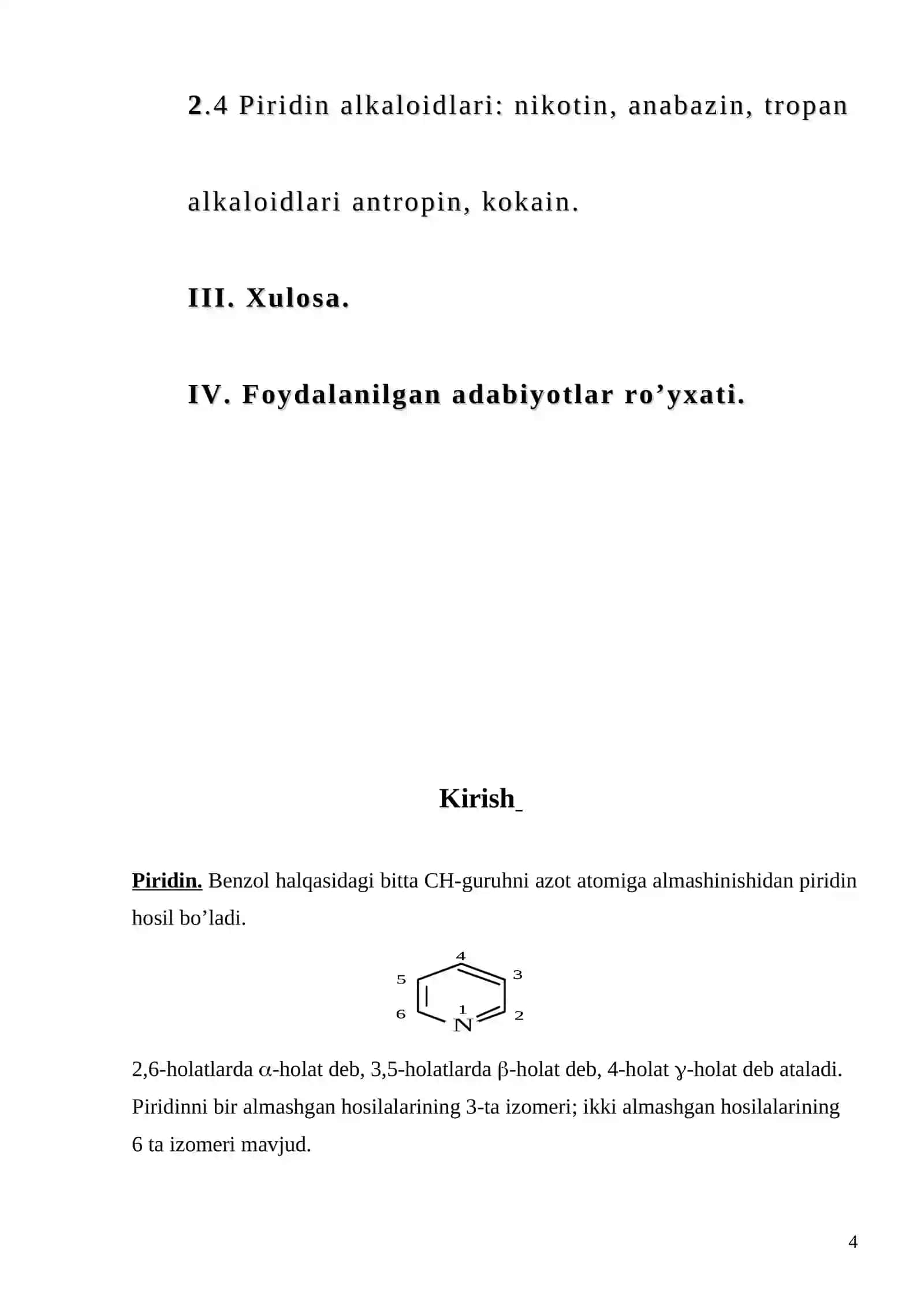 Piridin va uning hosilalari 4
