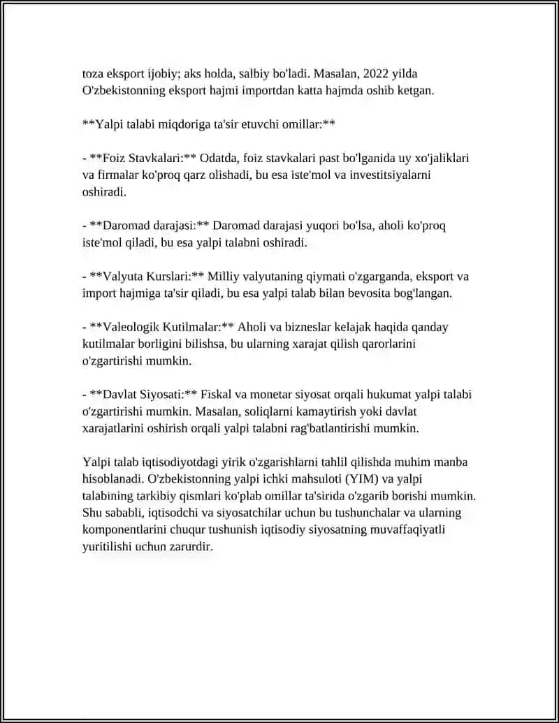 Yalpi talab va taklif 4