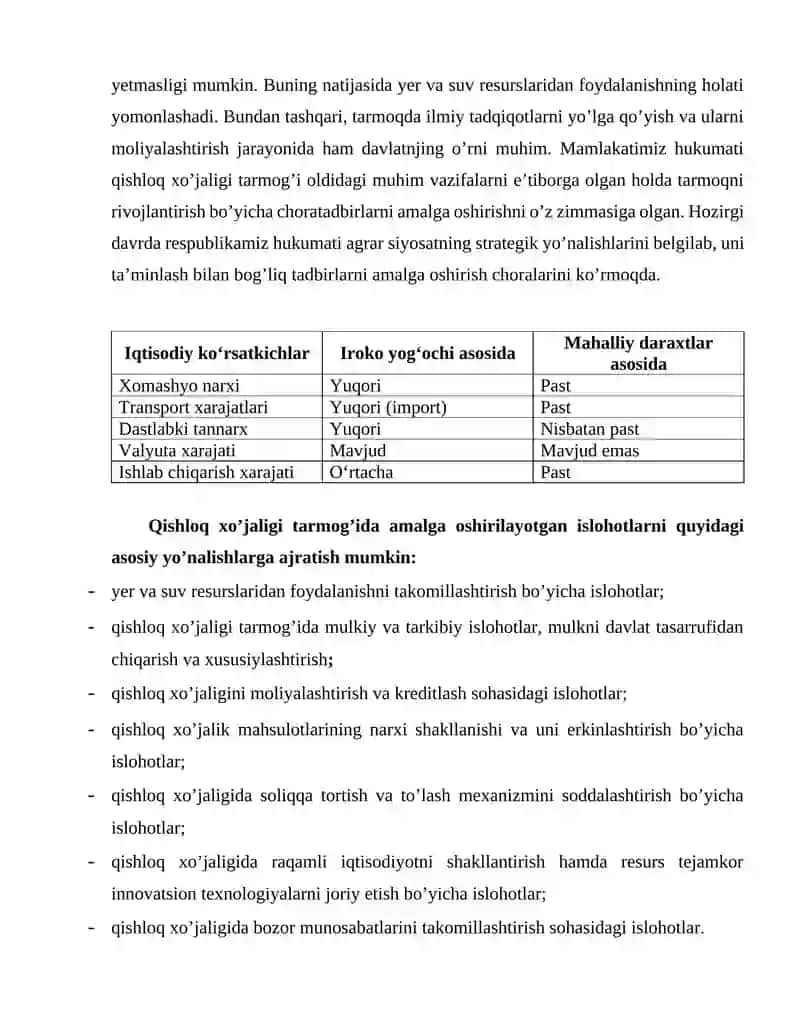 Baraban jihozlarini tayyorlashda ishlatiladigan materiallar iqtisodiy jihatdan taqqoslab tahlil qilish 4