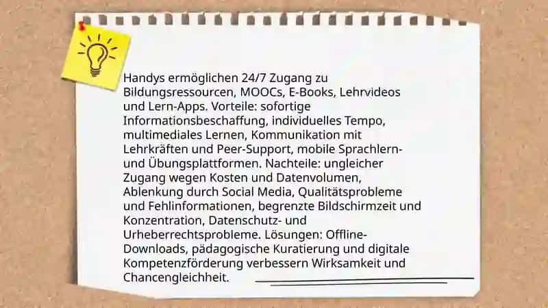 Vorteile und Nachteile das Handys 4