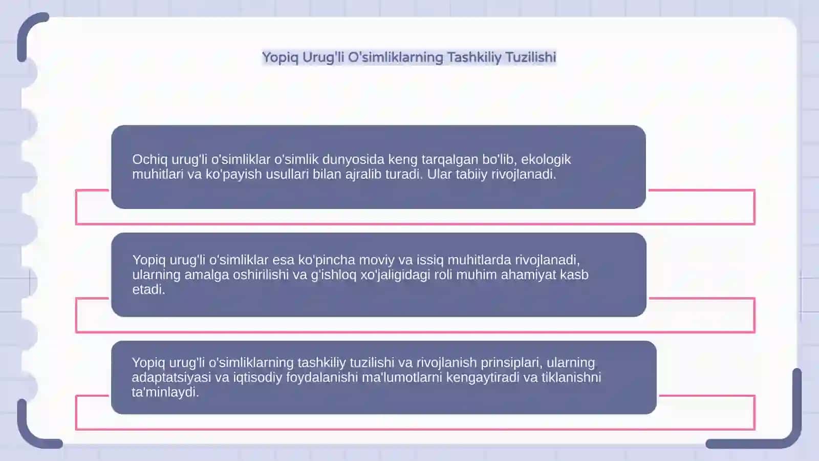 Ochiq Urug'li O'simliklar 4