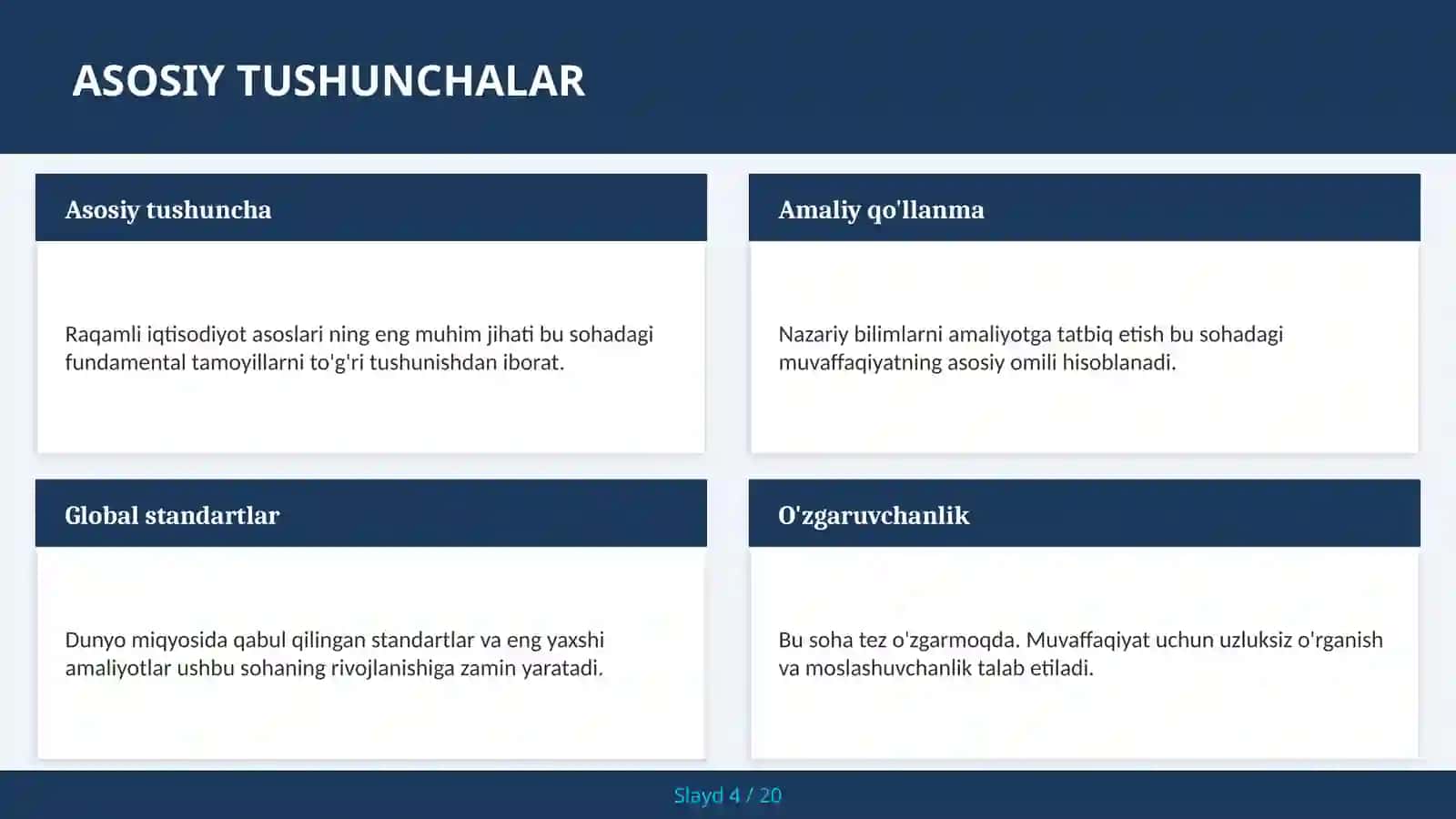 Raqamli iqtisodiyot asoslari 4