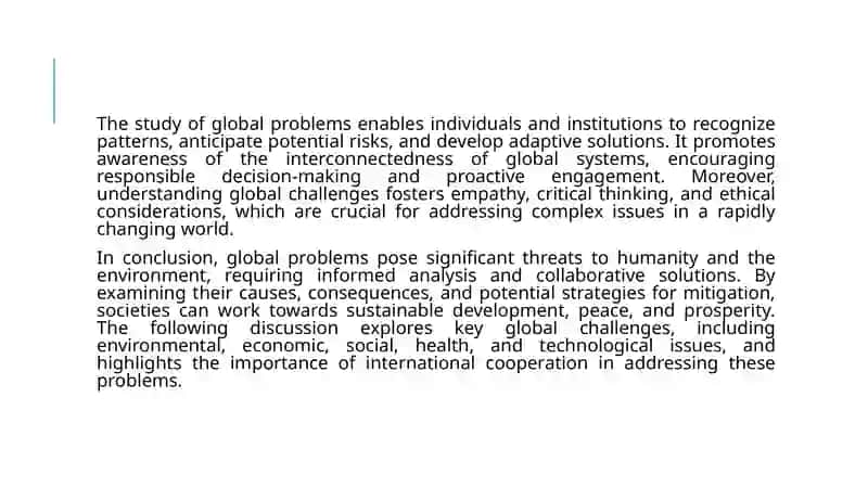 Global problems 4
