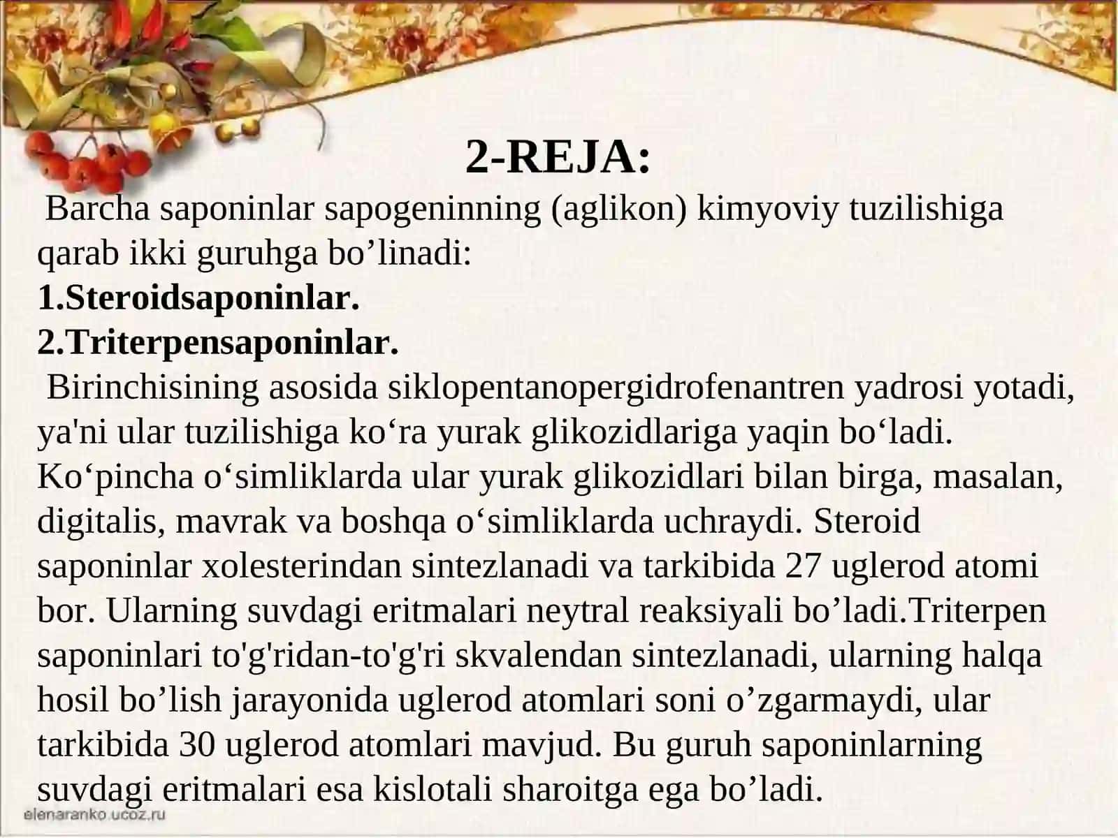 SAPONINLAR 4