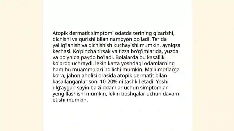 Atopik dermatit kasalligi 4