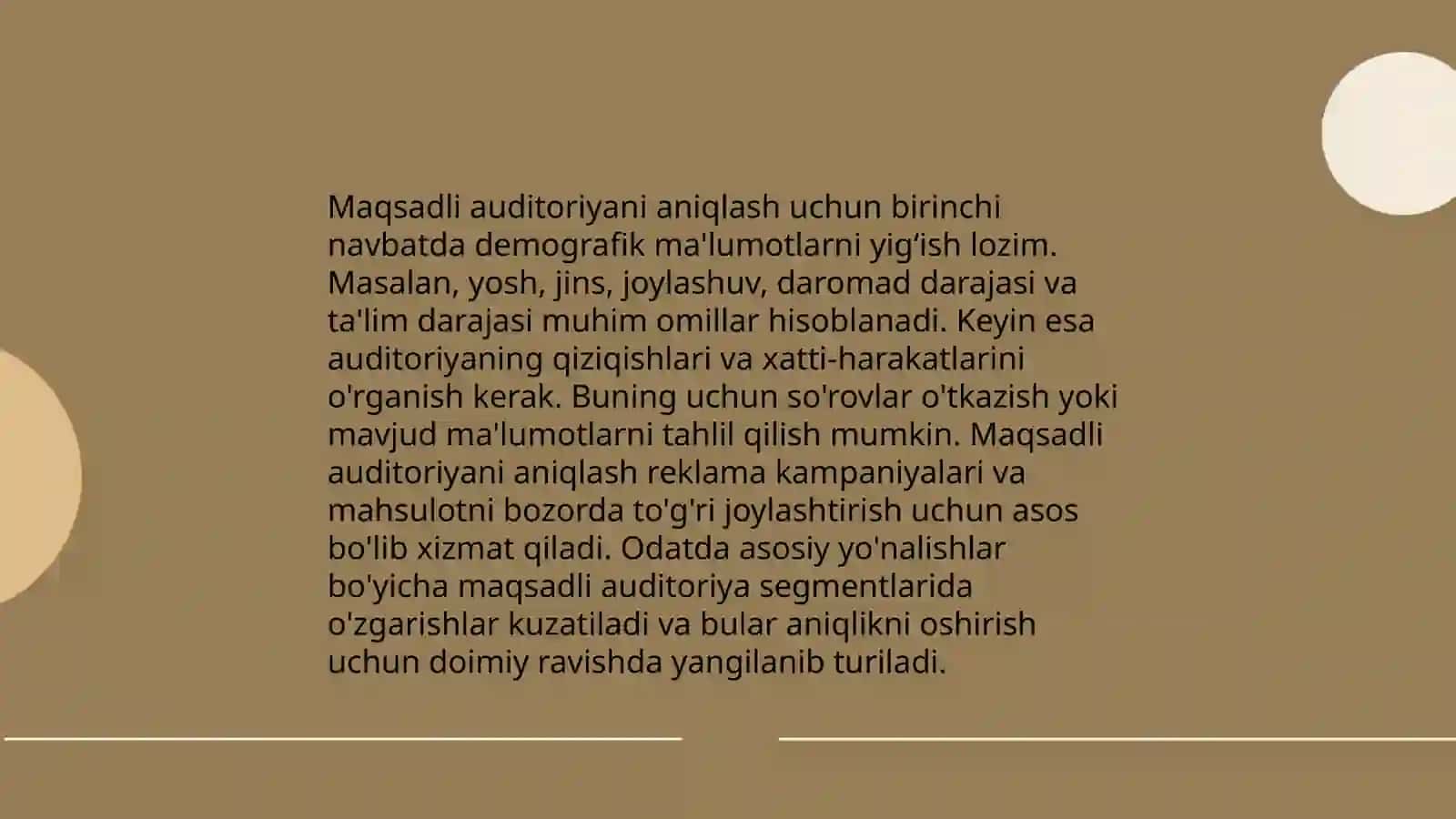 Raqamli marketingda Bozor segmentatsiyasi va mahsulotni joylashtirish 4