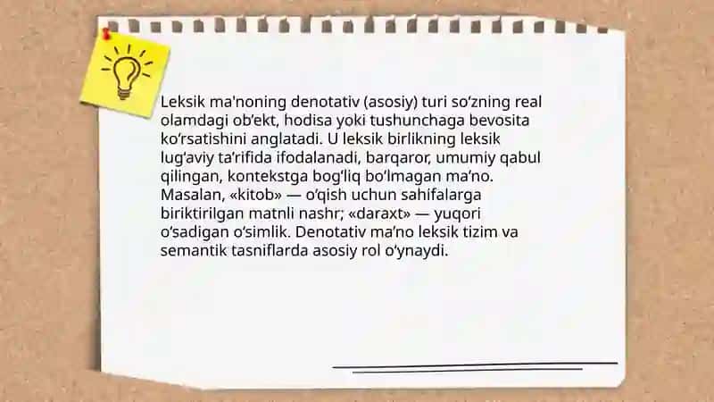 Leksik ma'no va uning turlari 4
