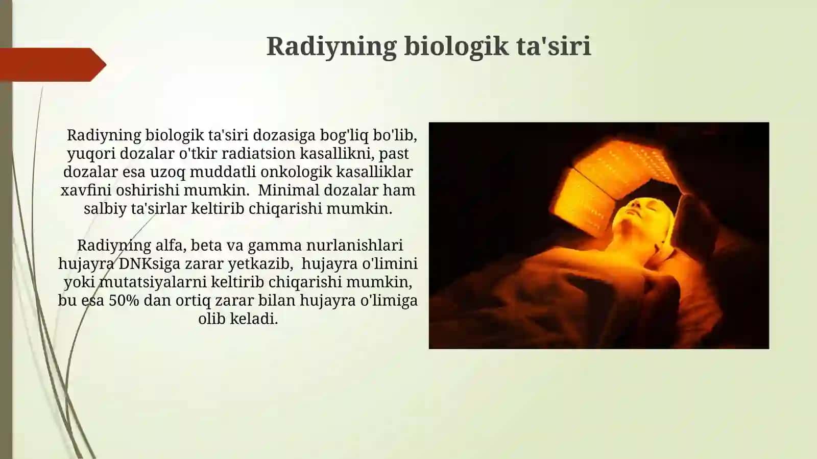 Radiy bilan davolash 4