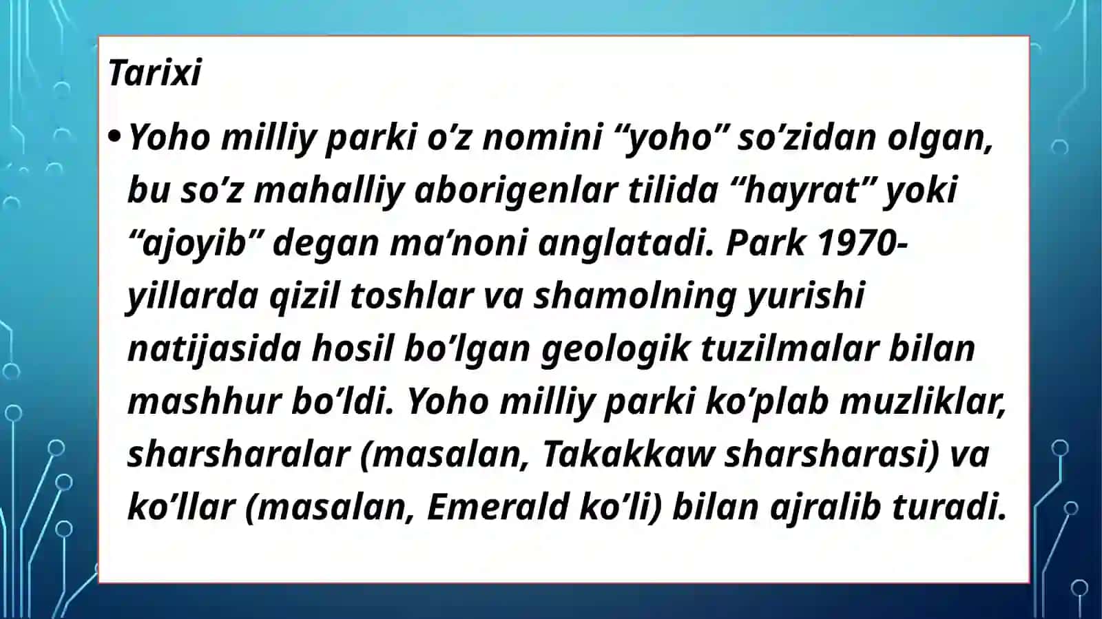 Yoho  milliy parki 4