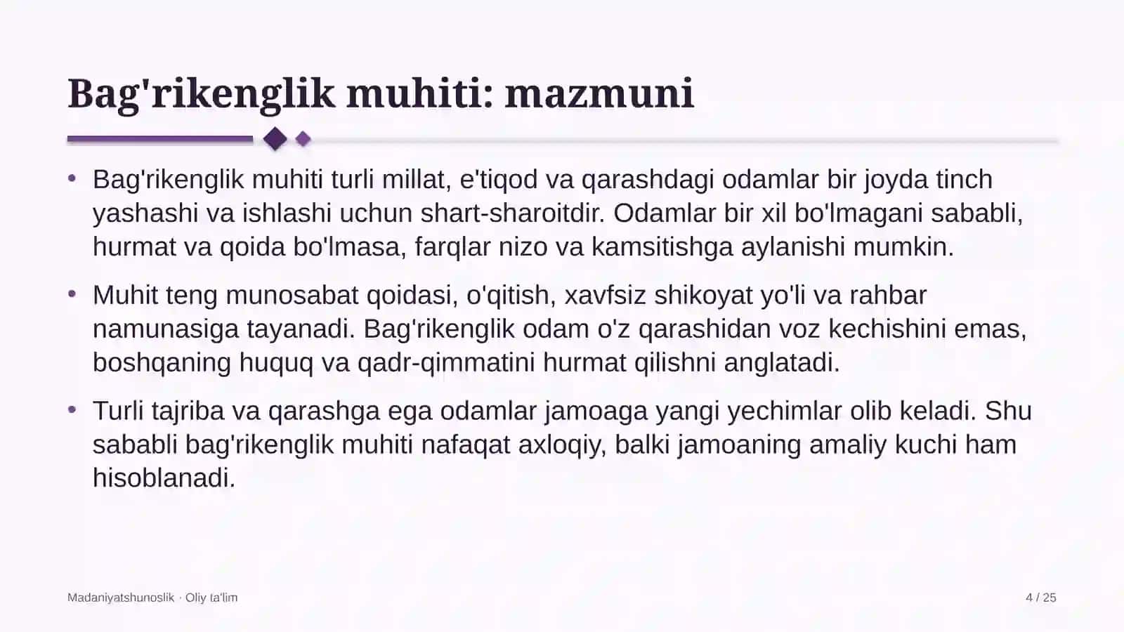 Qurilish laboratoriyalarida bag'rikenglik muhiti 4