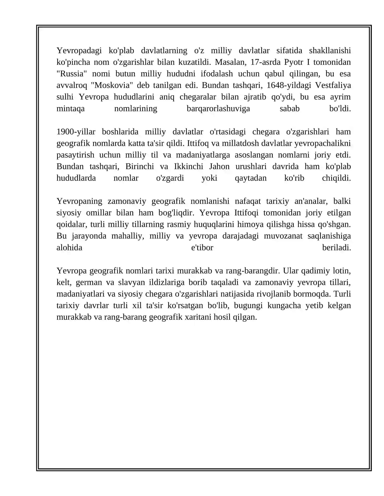 YEVROPA TOPONIMIYASI mavzusida tayyor taqdimot 4