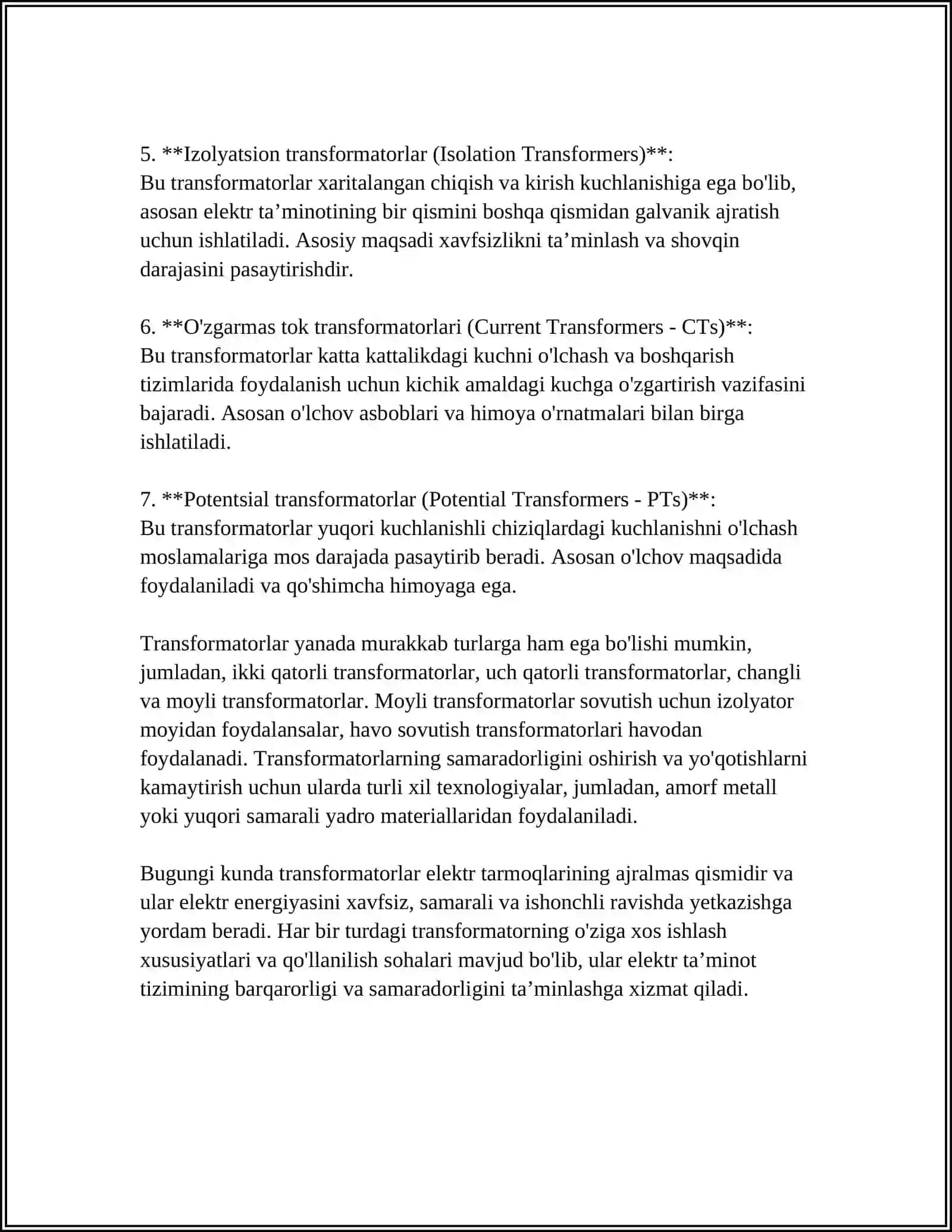 TRANSFORMATORLAR 4