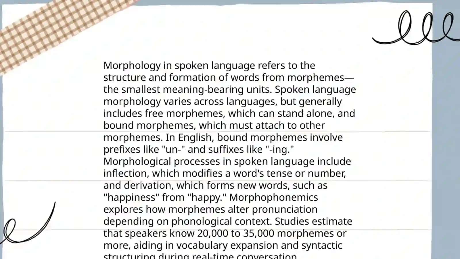 Spoken language and its characteristics 4