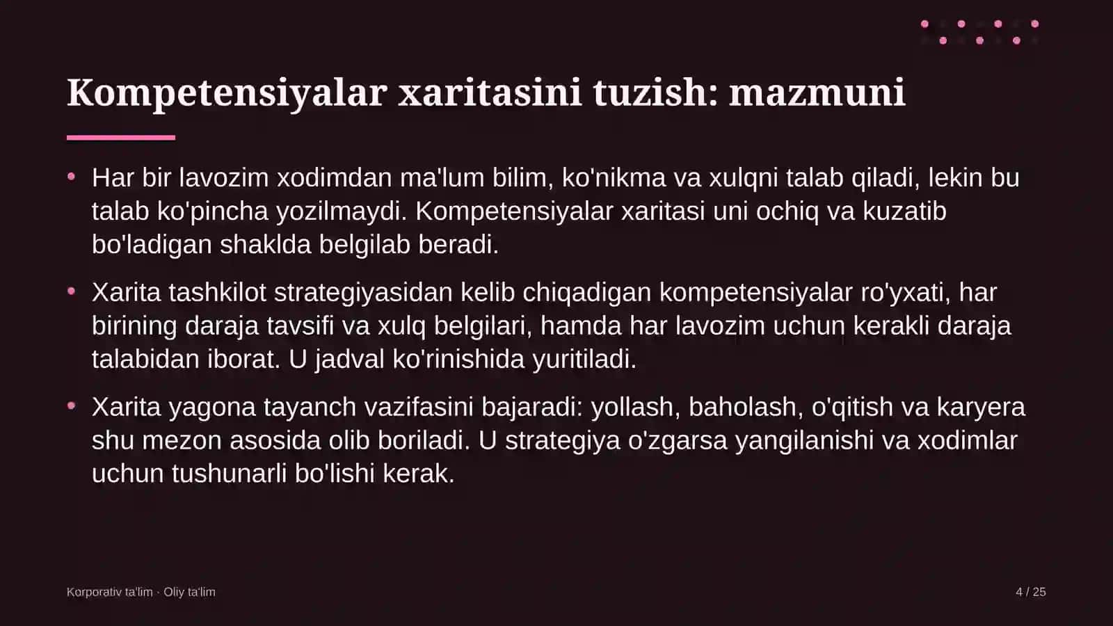 Sanoat turizmida kompetensiyalar xaritasini tuzish 4
