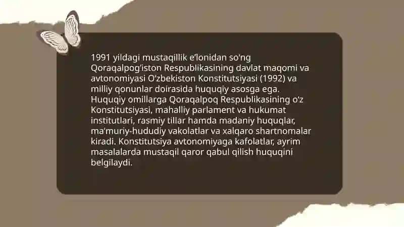 Mustaqillik yillarida Qoraqalpogʻiston respublikasi 4