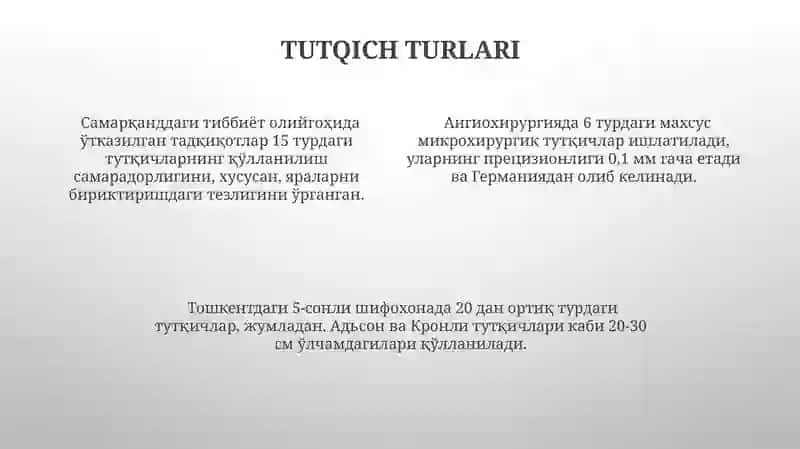 Jarrohlik Pınsetlarining Turlari 4