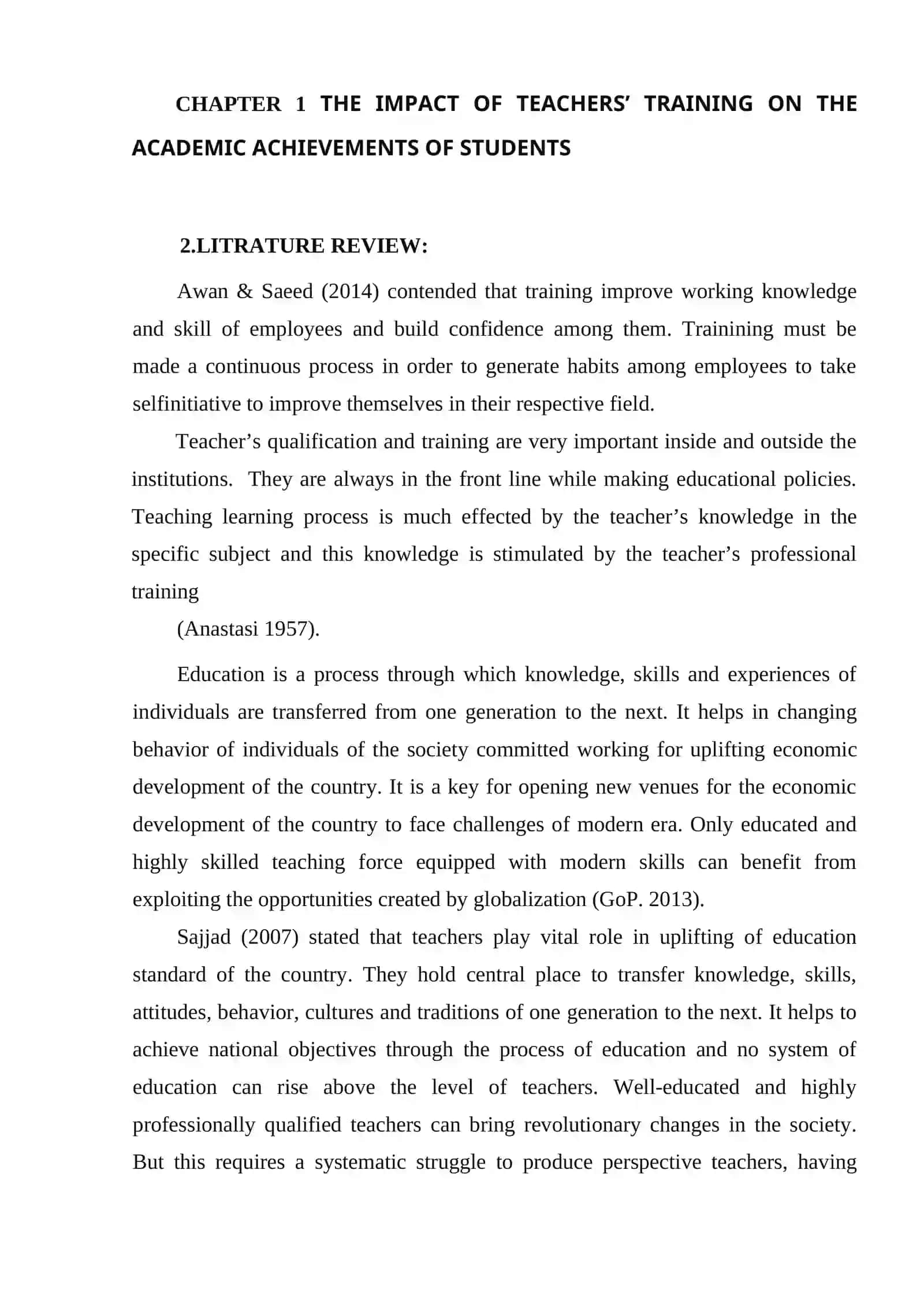 THE IMPACT OF TEACHER TRAINING ON LANGUAGE TEACHING 4