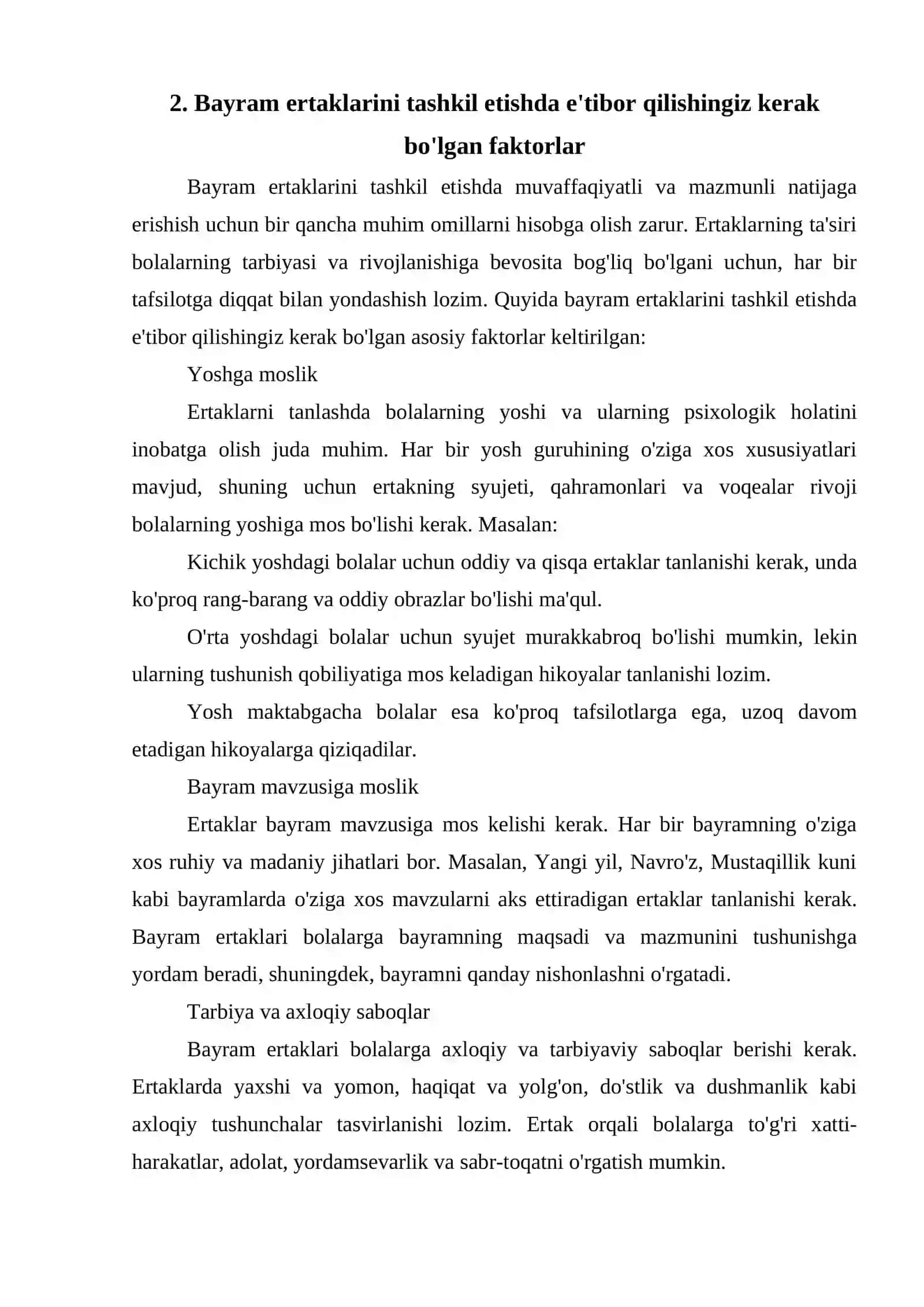 Mttda bayram ertaklarini tashkil etish. 4
