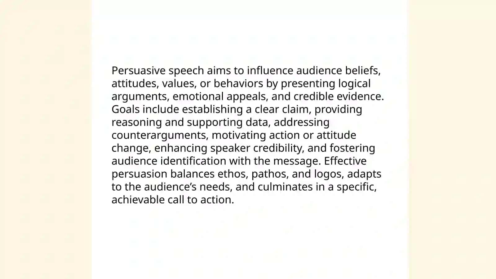 Persuasive Speech Definition and Techniques 4