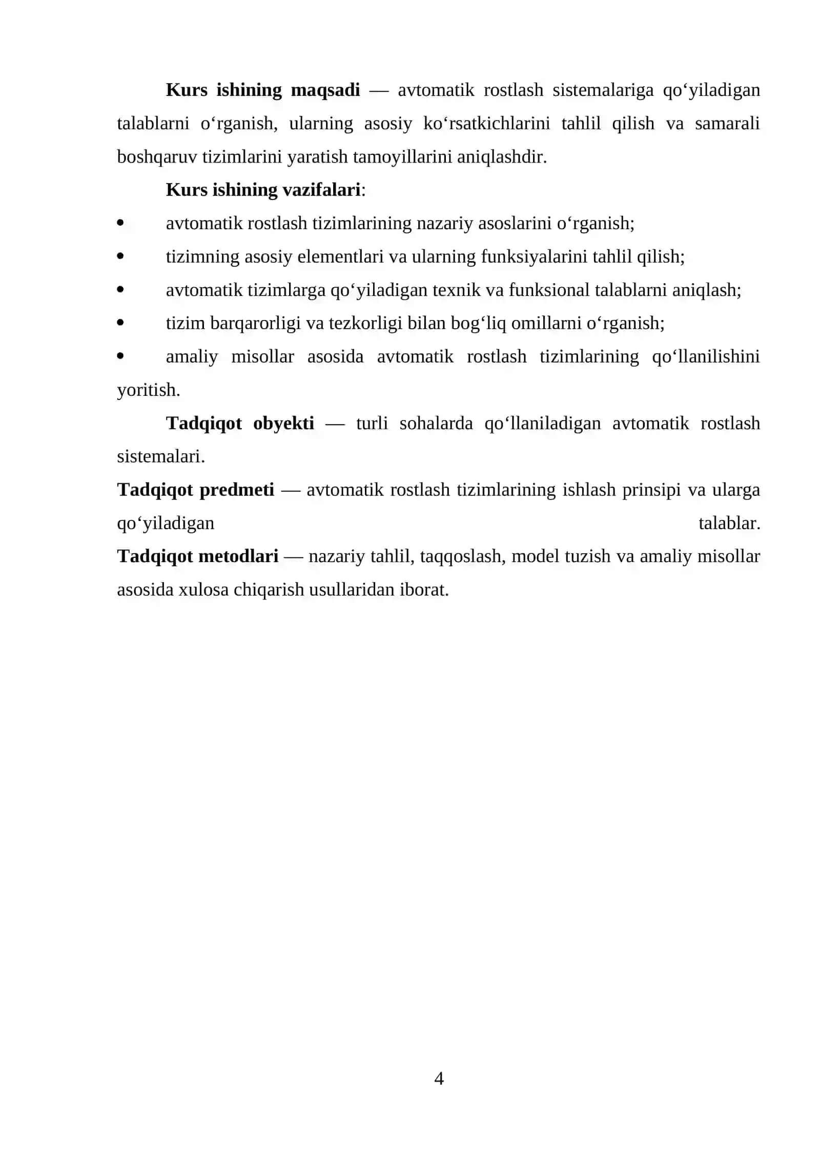 Avtomatik rostlash sistemalarining nazariy asoslari 4