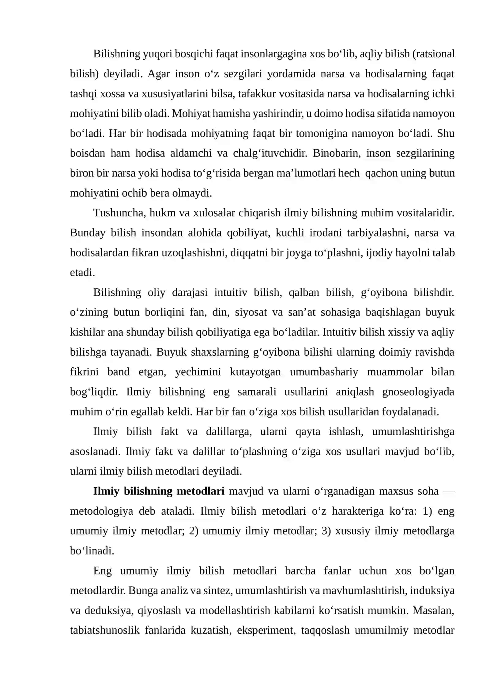 Bilish Nazariyasi 4