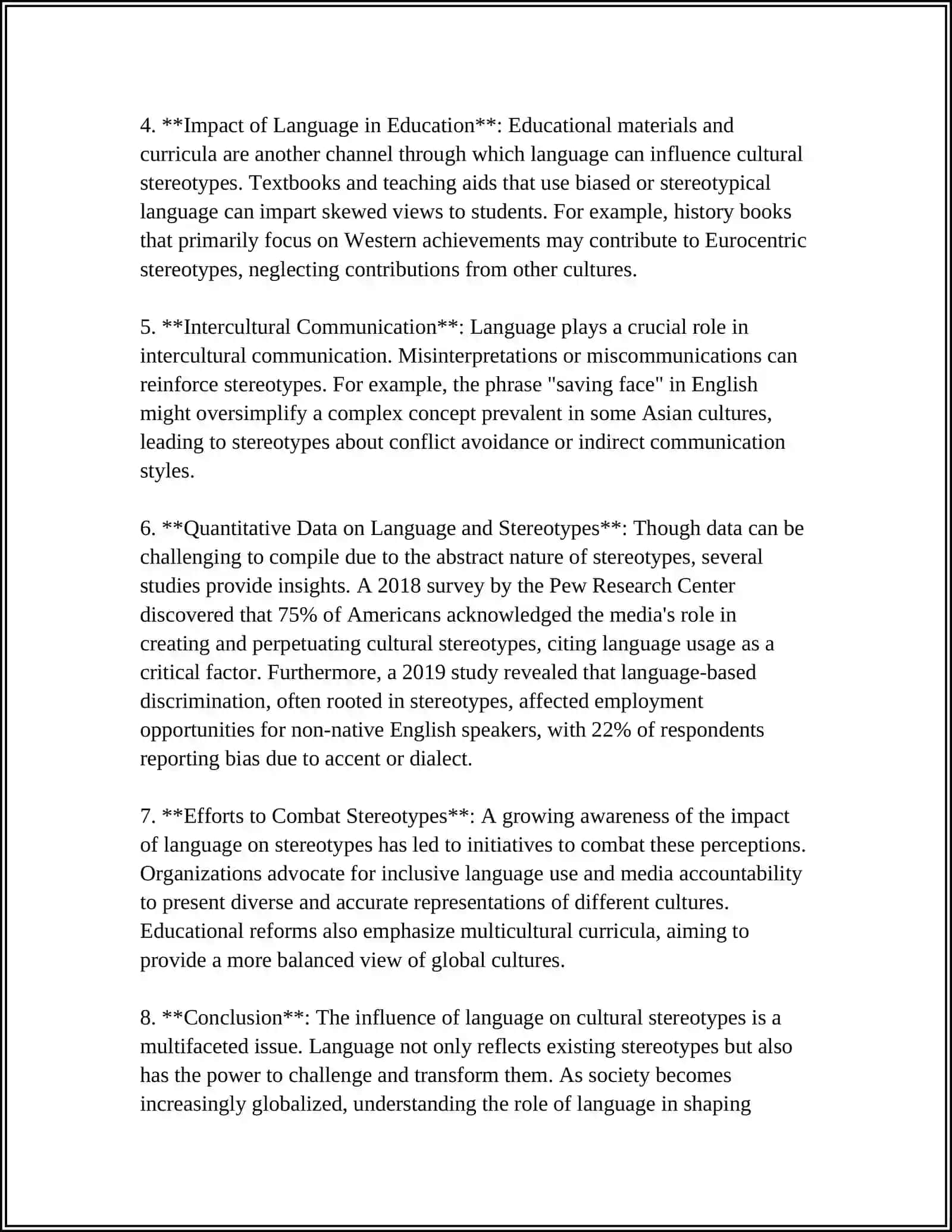 LANGUAGE AND STEREOTYPES AROUD THE WORLD 4