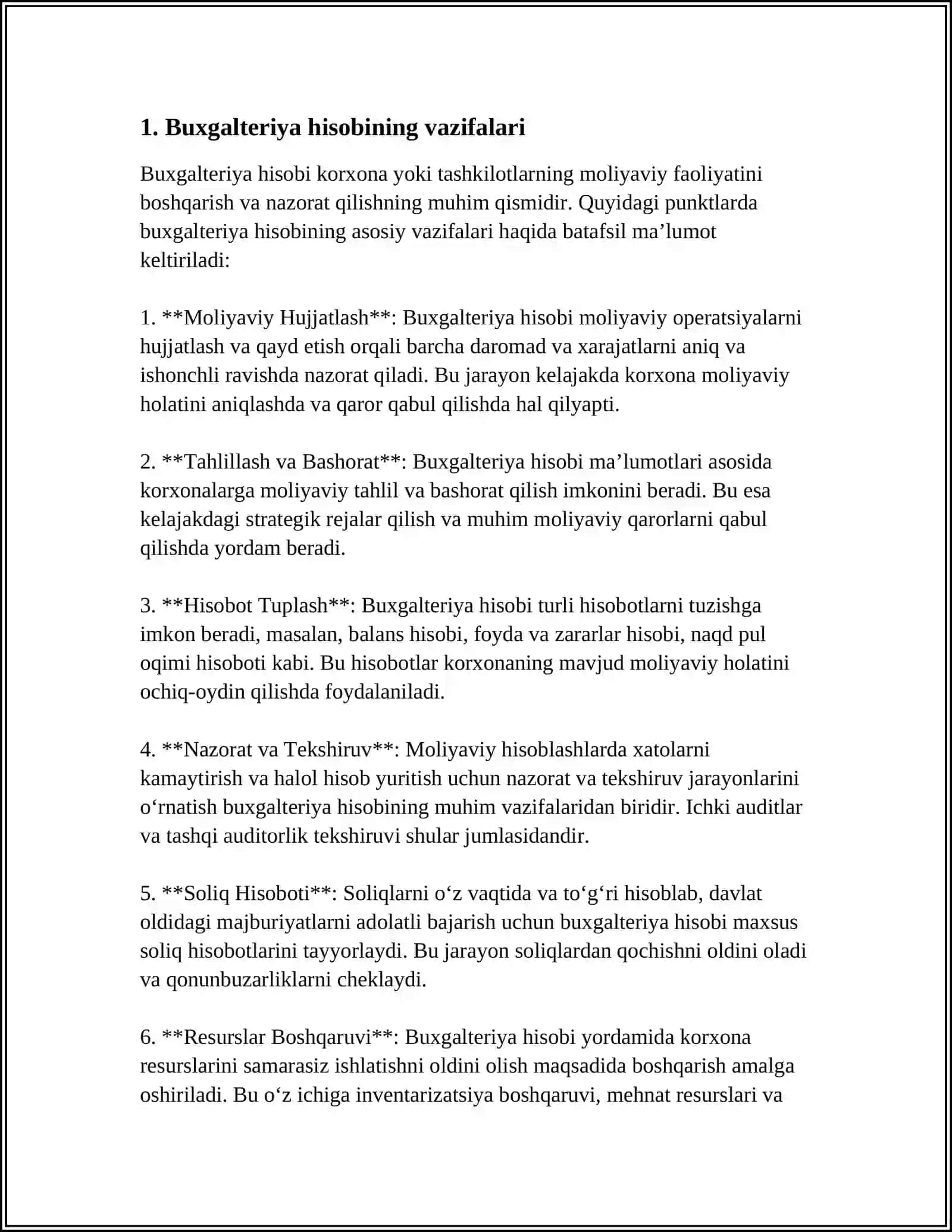 Buxgalteriyada Hisobga Olish 4
