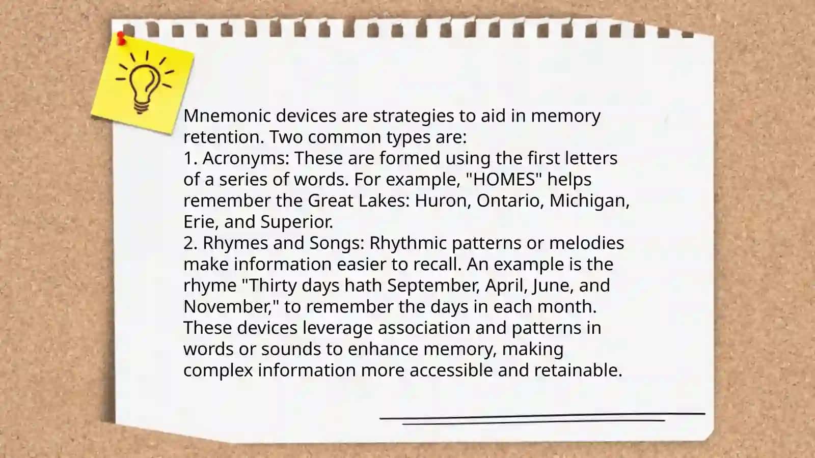 TECHNIQUES AND BENEFITS OF USING MNEMONIC DEVICES TO IMPROVE MEMORY AND LEARNING RETENTION 4