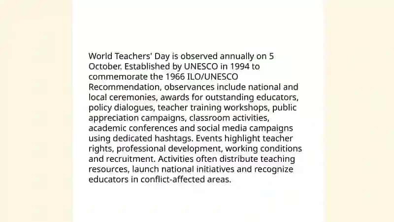 Teachers Day- Honoring Educators Word! 4