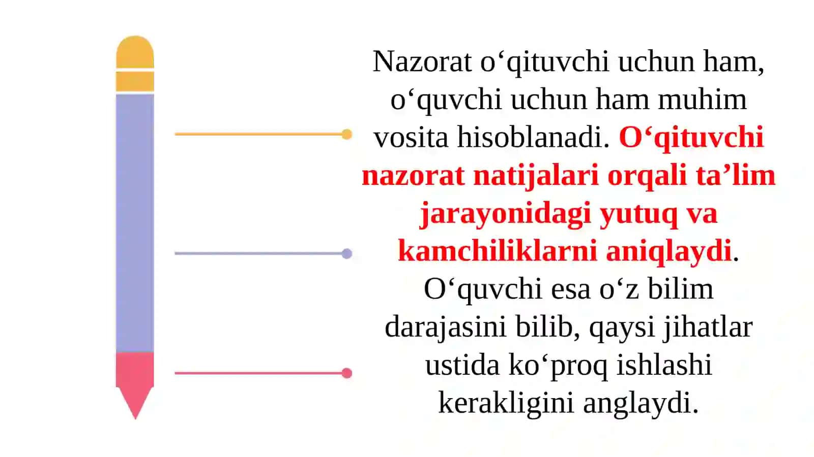 Nazorat turlari va nazorat topshiriqlari 4