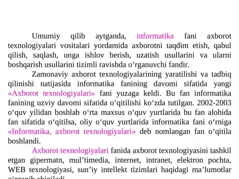 Qurilishda axborot texnologiyalari 4